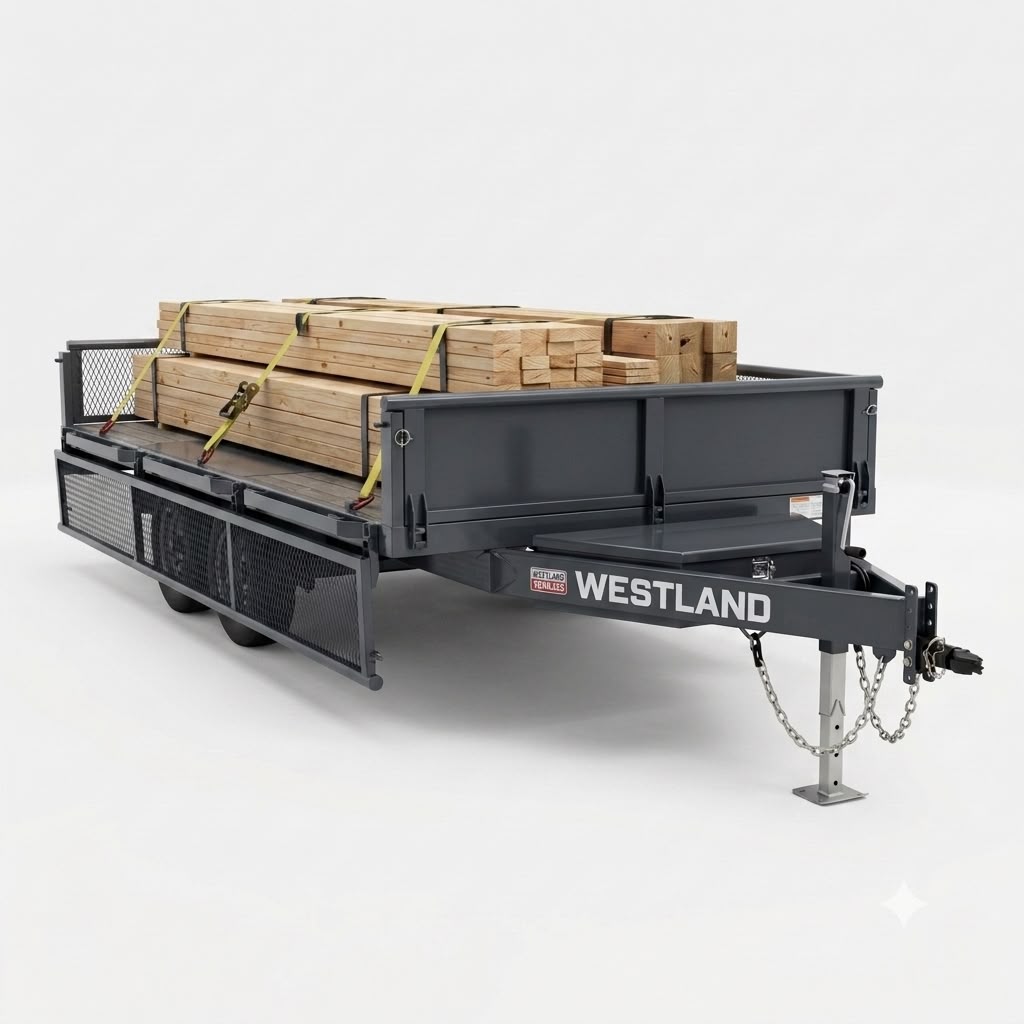 Carro Westland Línea RD cargado con madera