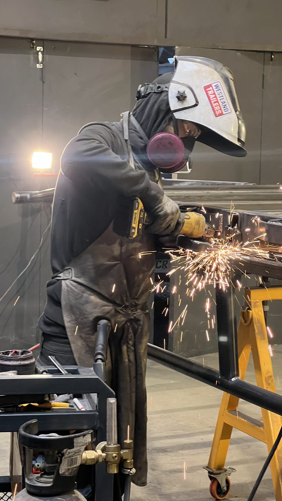 Trabajo en el taller de Westland Trailers