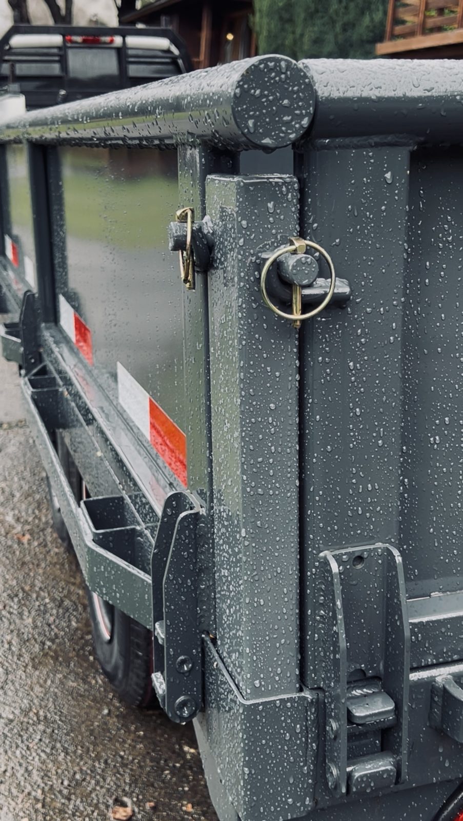 Detalle de las barandas y enganches de un carro Westland