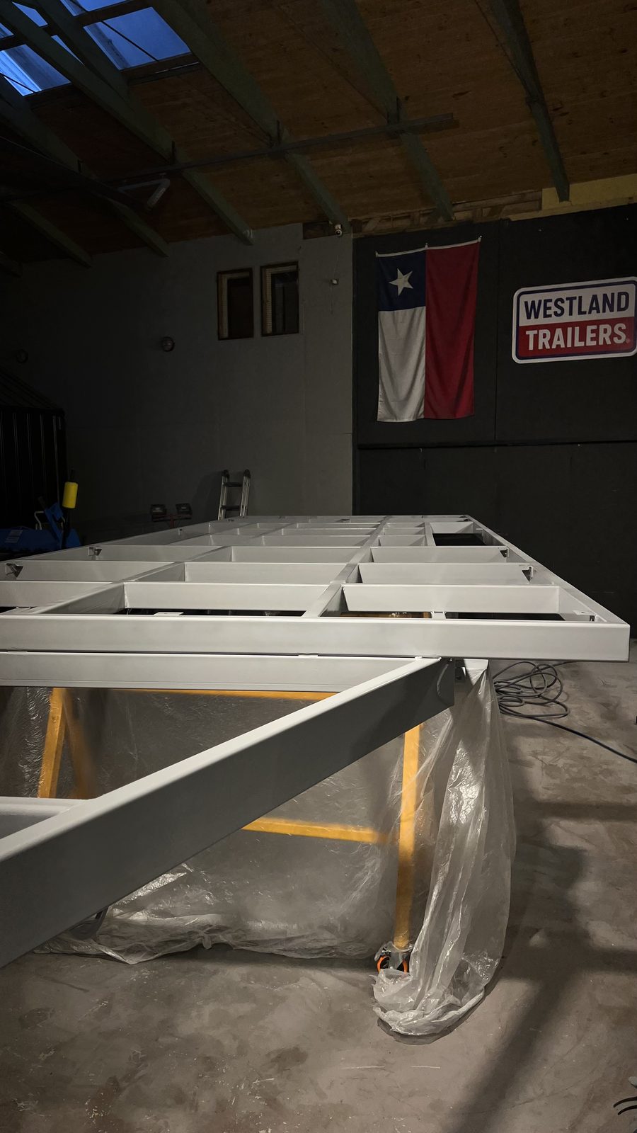 Estructura de acero en construcción